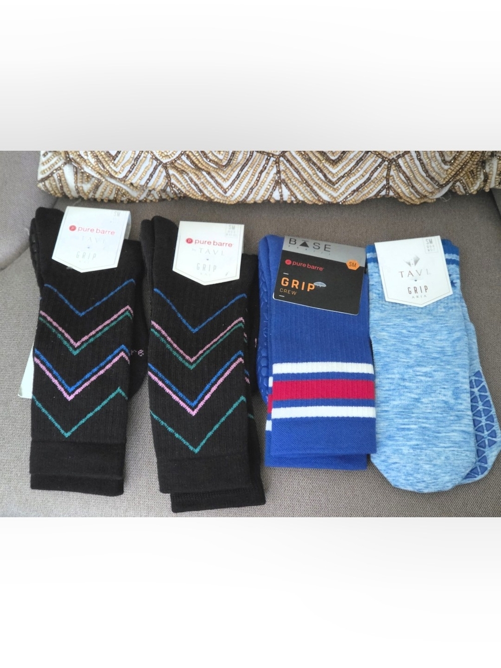 4PR. Pure Barre Sticky Socks (SM)